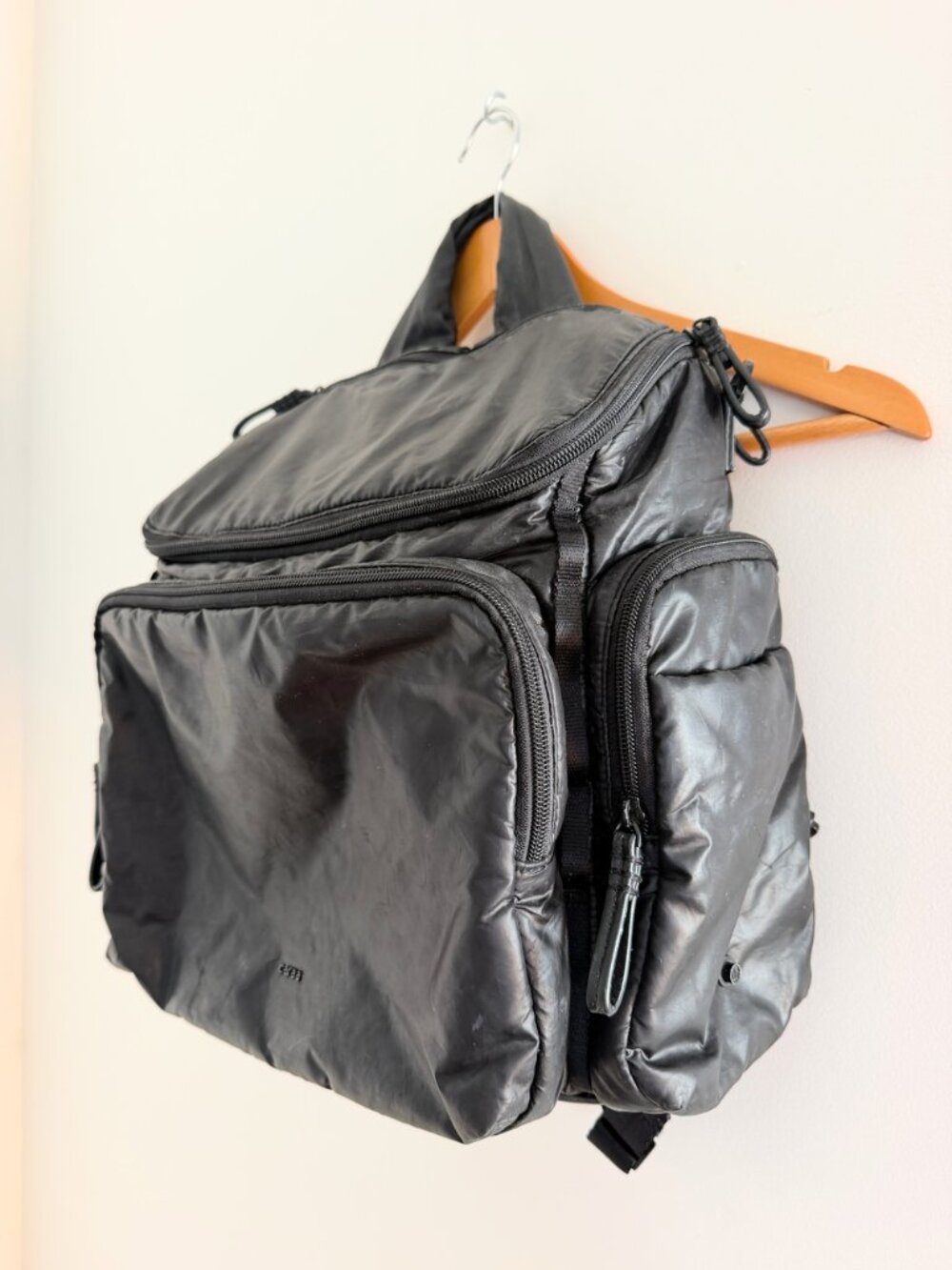 Caraa Baby Bag Medium Black Diaper Backpack Multiple Pockets